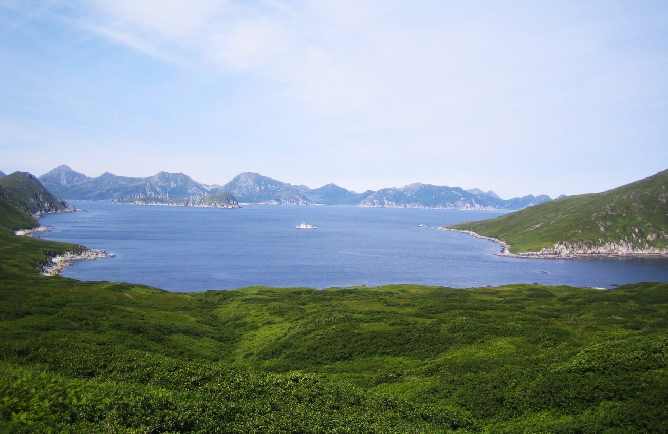 Northwest Harbor on Little Koniuji Island (Image credit: Ensign Patricia Raymond) Northwest Harbor on Little Koniuji Island