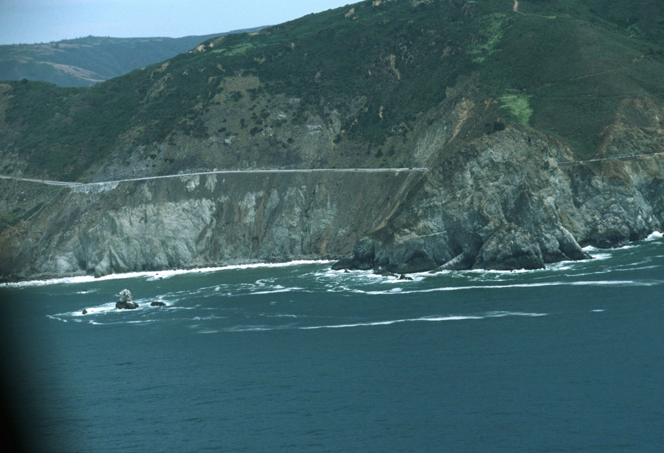 Devil's Slide seen from offshore (Image credit: Common Murre Restoration Project, USFWS) Devil's Slide seen from offshore