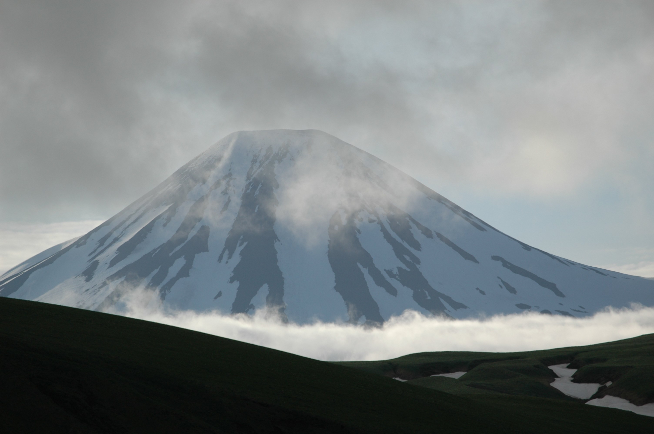 The peak of Tanaga Volcano seen from the north (Image credit: Mandy Lindeberg) The peak of Tanaga Volcano seen from the north