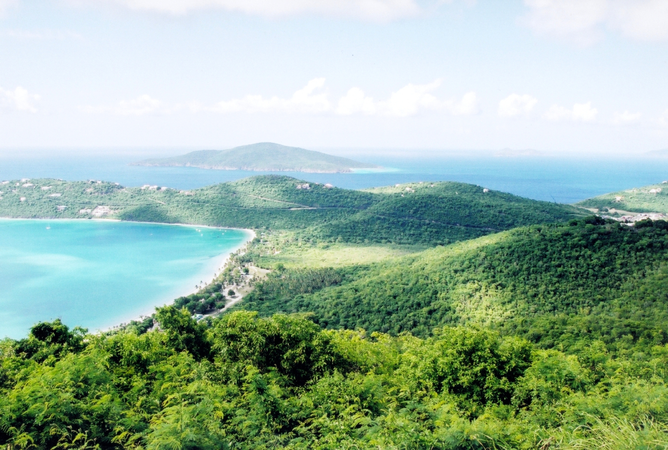 A view of Magens Bay with Hans Lollik Island in the background (Image credit: Julia Brownlee) A view of Magens Bay with Hans Lollik Island in the background