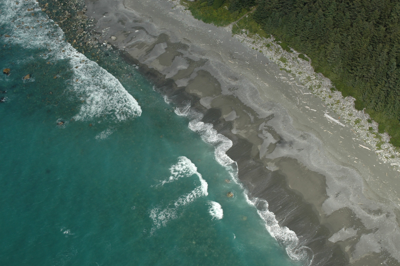 Aerial photograph (Image credit: Alaska ShoreZone Program NOAA/NMFS/AKFSC; Courtesy of Mandy Lindeberg, NOAA/NMFS/AKFSC) Aerial photograph