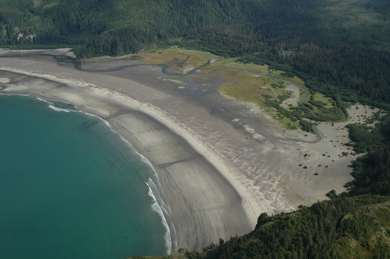 Aerial photograph (Image credit: Alaska ShoreZone Program NOAA/NMFS/AKFSC; Courtesy of Mandy Lindeberg, NOAA/NMFS/AKFSC) Aerial photograph