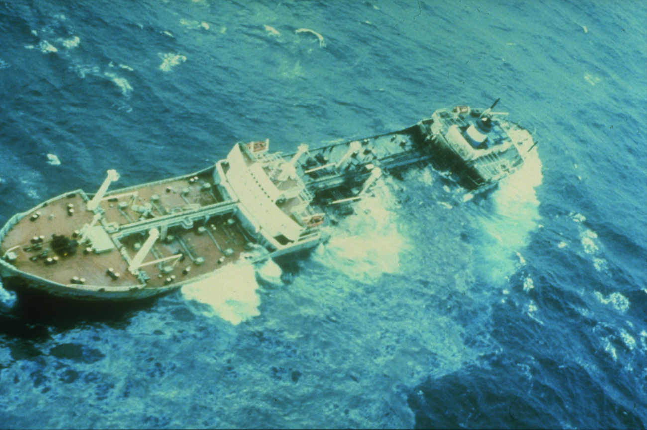 Argo Merchant oil spill (Image credit: Collection of Doug Helton, NOAA/NOS/ORR) Argo Merchant oil spill