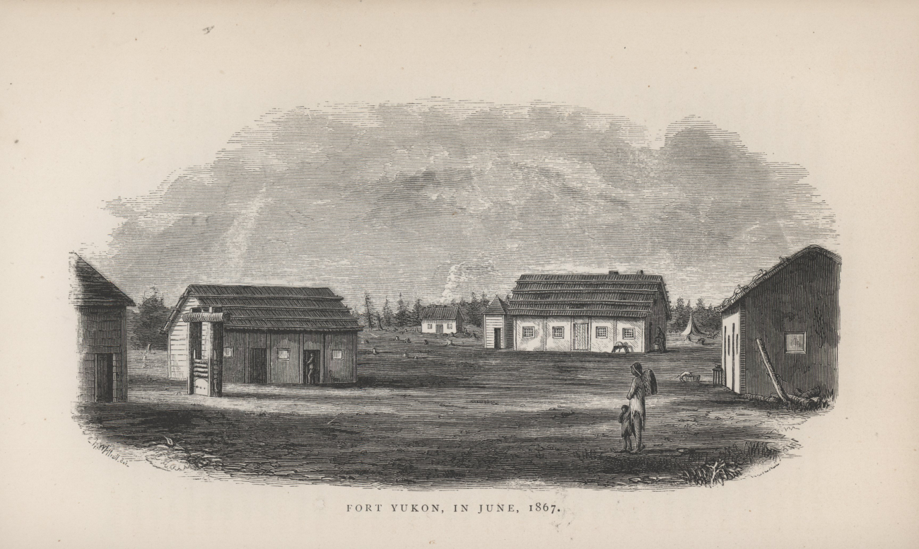 Fort Yukon in June 1867from Alaska and Its Resources by William Healy Dall line5143.jpg Fort Yukon in June 1867from Alaska and Its Resources by William Healy Dall