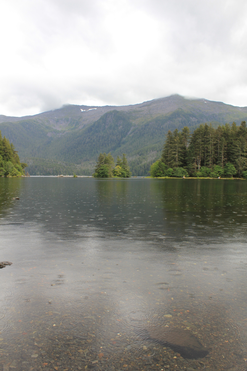 A rainy day at a lake formed by a terminal lake with fresh water on the top andsalt water below (Image credit: Dr. John Cloud) A rainy day at a lake formed by a terminal lake with fresh water on the top andsalt water below