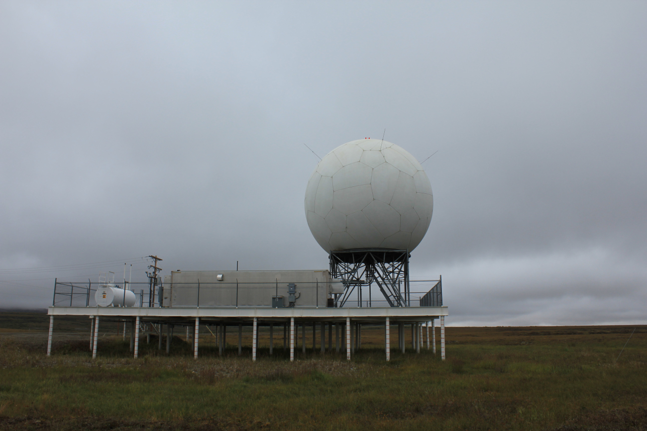 Radar installation at the Nome Airport (Image credit: Dr. John Cloud) Radar installation at the Nome Airport