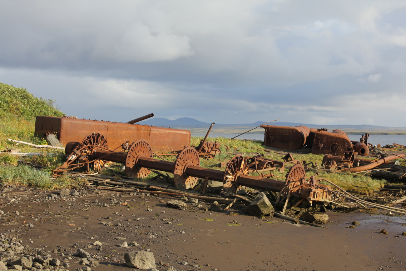 Paddlewheels and boilers of derelict Yukon River steamers (Image credit: Dr. John Cloud) Paddlewheels and boilers of derelict Yukon River steamers