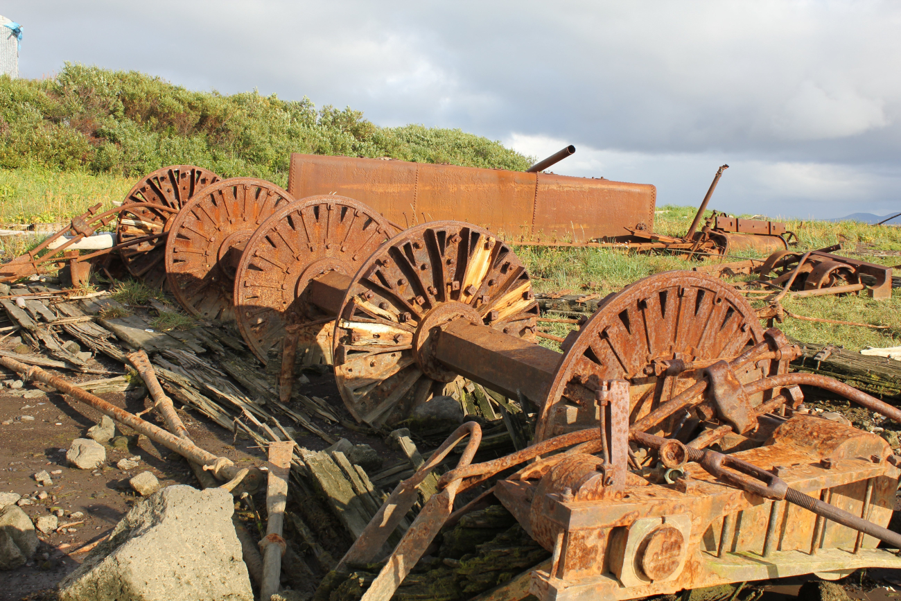 Paddlewheels and boilers of derelict Yukon River steamers (Image credit: Dr. John Cloud) Paddlewheels and boilers of derelict Yukon River steamers