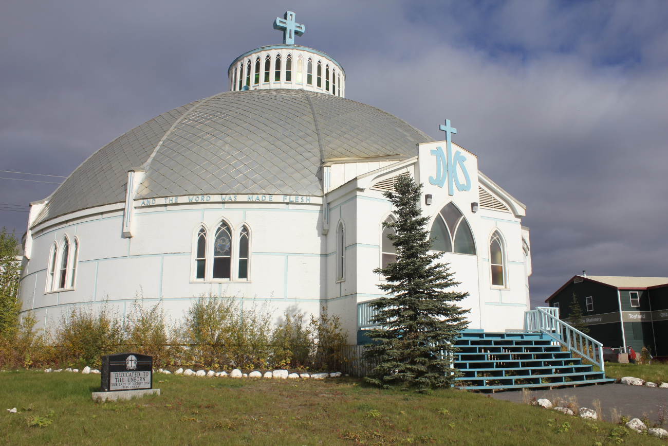 The Catholic Church at Inuvik, known as the Igloo Church (Image credit: Dr. John Cloud) The Catholic Church at Inuvik, known as the Igloo Church