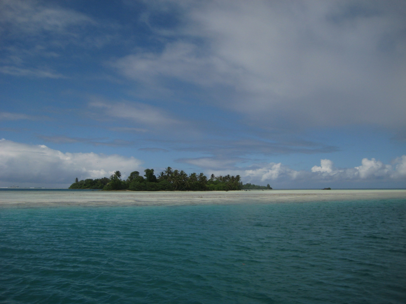 Looking over the reef to Palmyra Island (Image credit: LCDR Eric Johnson) Looking over the reef to Palmyra Island