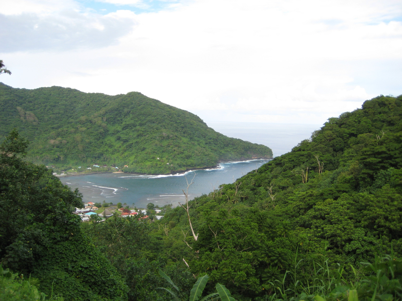 Village on bay (Image credit: LCDR Eric Johnson) Village on bay