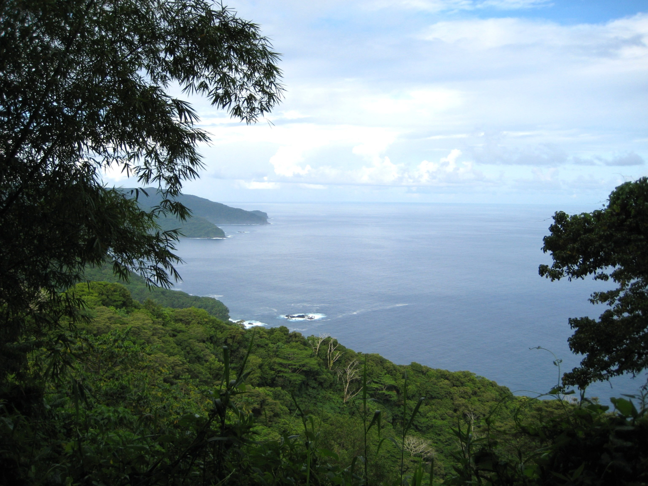 A view along the Samoan coast (Image credit: LCDR Eric Johnson) A view along the Samoan coast