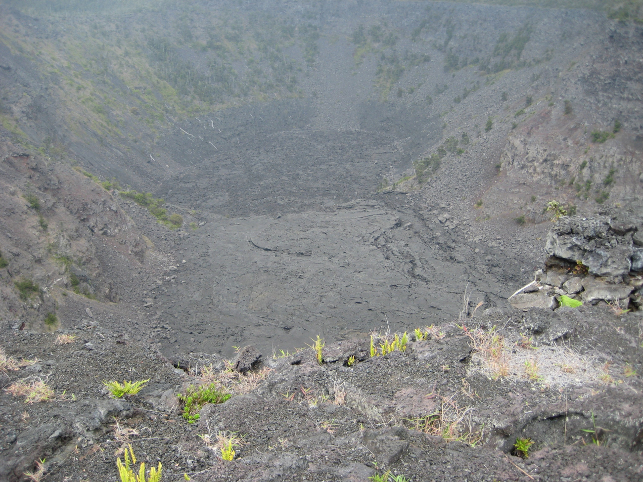 Recently active crater with sparse vegetation making a comeback (Image credit: LCDR Eric Johnson) Recently active crater with sparse vegetation making a comeback