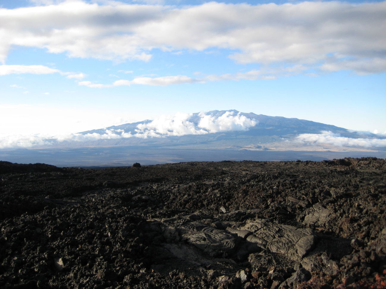 Looking across lava fields to Mauna Loa, the tallest mountain on earth from base to peak (Image credit: LCDR Eric Johnson) Looking across lava fields to Mauna Loa, the tallest mountain on earth from base to peak