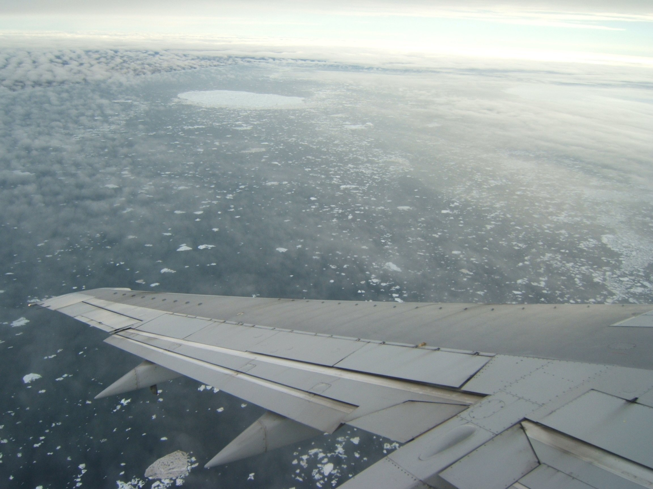 Flying over the Beaufort Sea turning for approach to Barrow (Image credit: Dr. Pablo Clemente-Colon) Flying over the Beaufort Sea turning for approach to Barrow