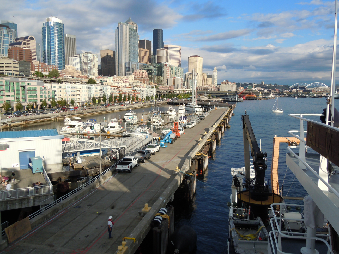 The Seattle waterfront as seen from the NOAA Ship BELL SHIMADA (Image credit: Allen Shimada) The Seattle waterfront as seen from the NOAA Ship BELL SHIMADA