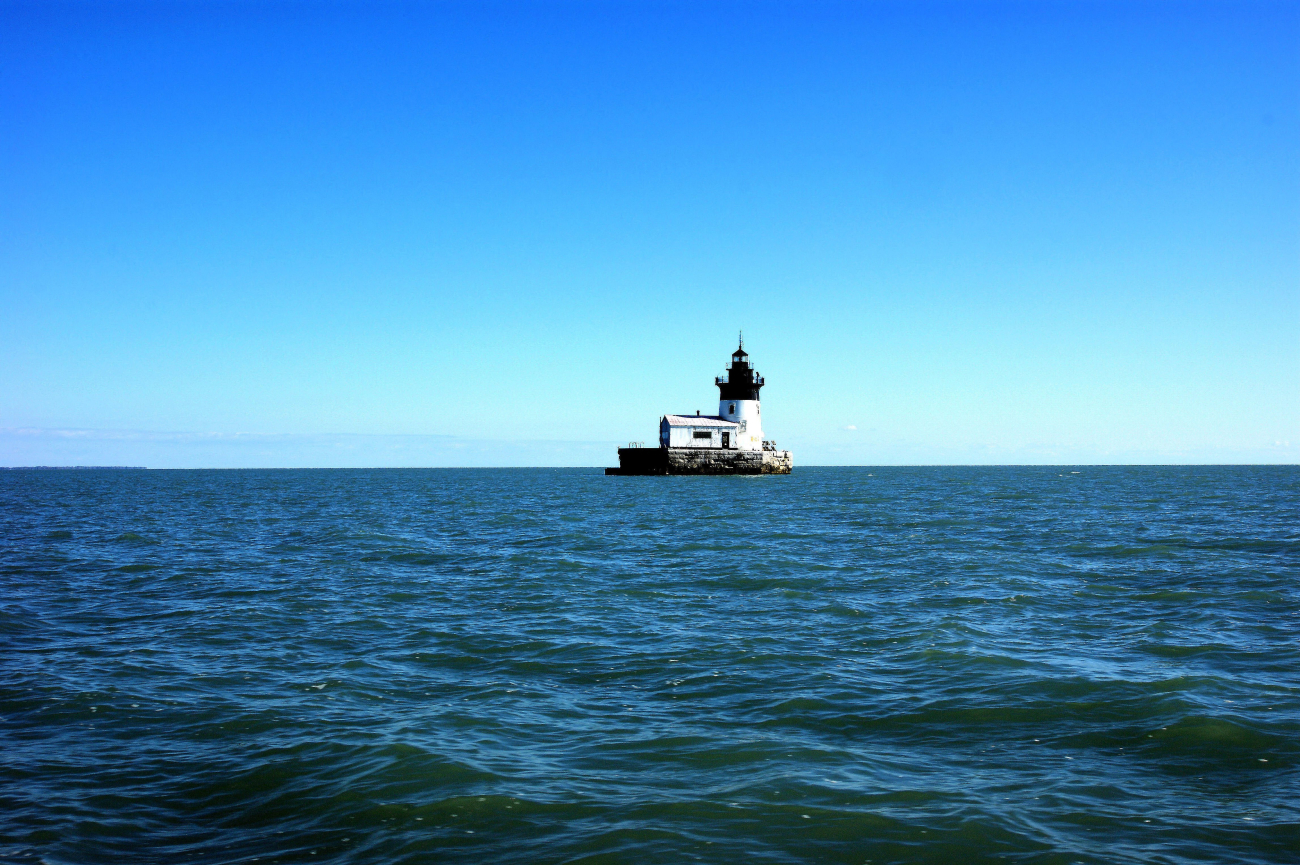 Detroit River Lighthouse south of Detroit River on Lake Erie (Image credit: NOAA/OAR/Great Lakes Environmental Research Laboratory) Detroit River Lighthouse south of Detroit River on Lake Erie