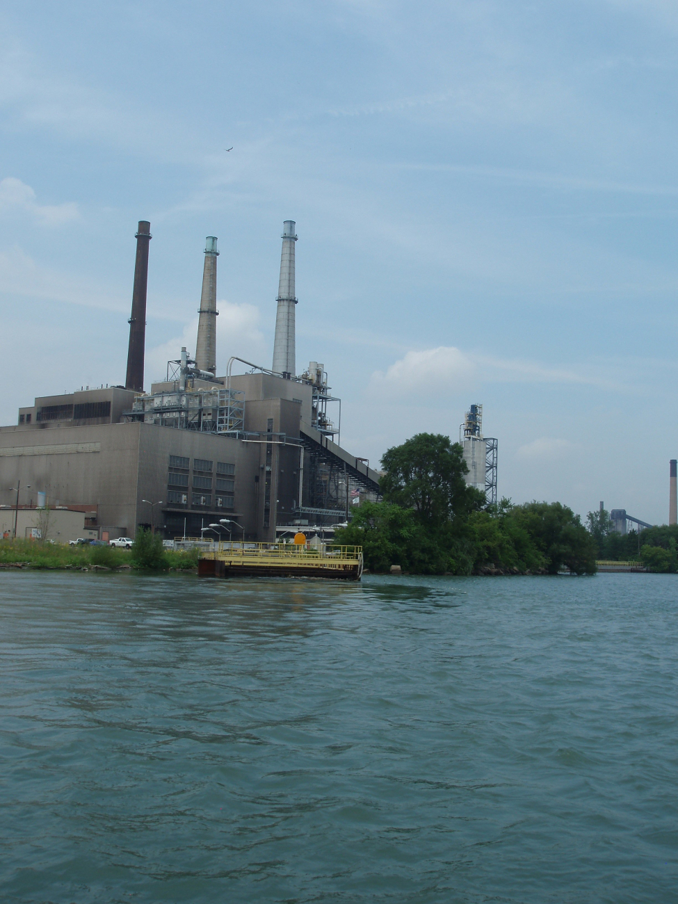 Industry along the Detroit River (Image credit: NOAA/OAR/Great Lakes Environmental Research Laboratory) Industry along the Detroit River