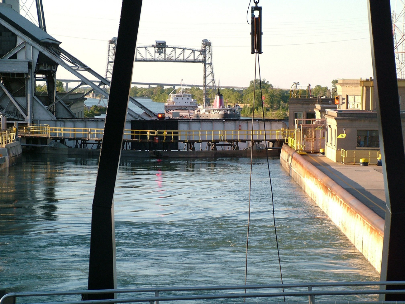 Locks on the Welland Canal (Image credit: NOAA/OAR/Great Lakes Environmental Research Laboratory | T. Johengen) Locks on the Welland Canal