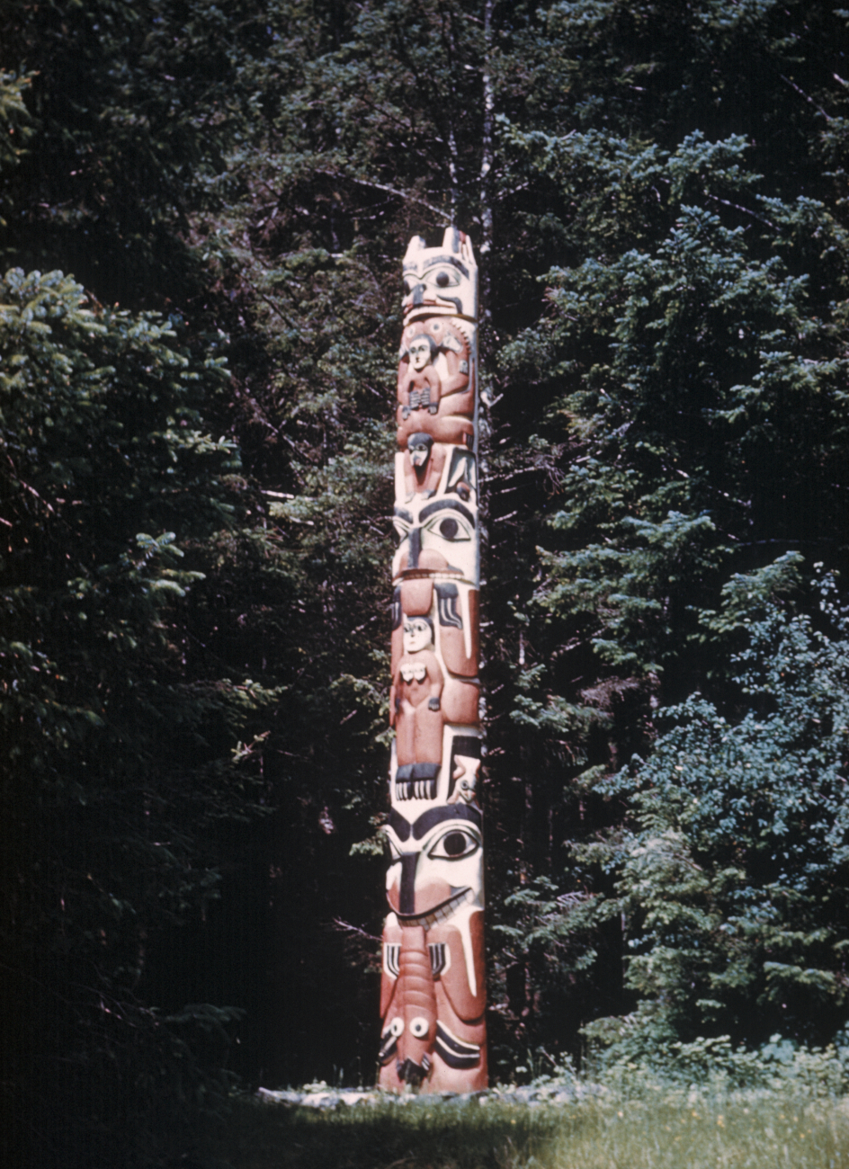 Totem pole at Sitka National Monument (Image credit: Family of Captain Miller Tonkel | Captain Miller Tonkel) Totem pole at Sitka National Monument