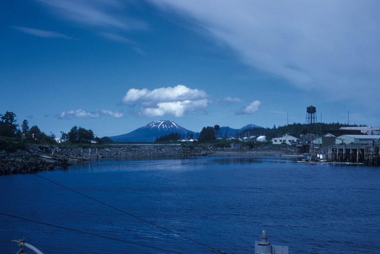 A view of Mount Edgecumbe (Image credit: Family of Captain Miller Tonkel | Captain Miller Tonkel) A view of Mount Edgecumbe