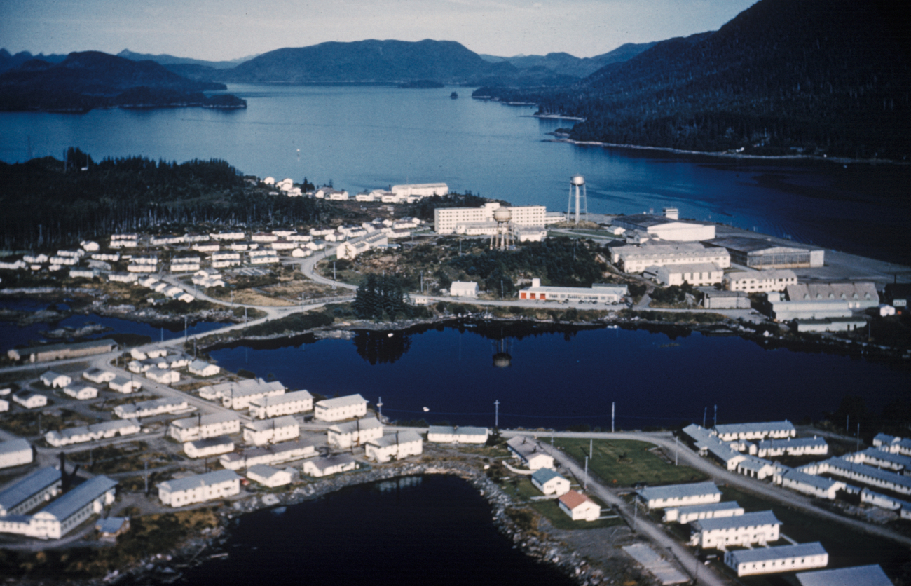 Possibly Fort Richardson? Naval Air Station Kodiak? about 1955 (Image credit: Family of Captain Miller Tonkel | Captain Miller Tonkel) Possibly Fort Richardson? Naval Air Station Kodiak? about 1955