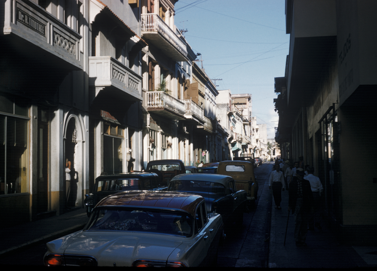 A narrow street in old San Juan with Spanish colonial architecture (Image credit: Family of Captain Miller Tonkel | Captain Miller Tonkel) A narrow street in old San Juan with Spanish colonial architecture