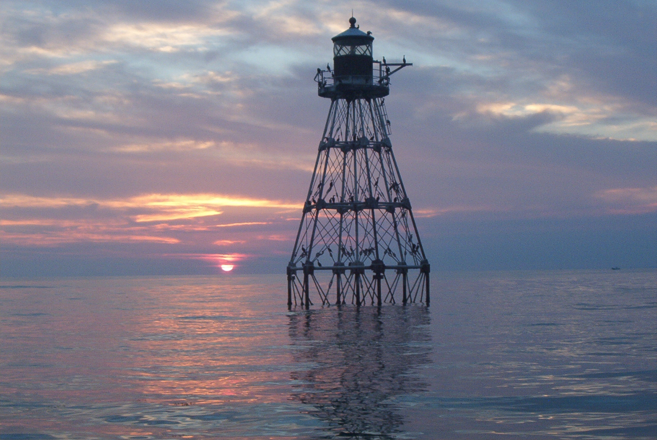 Tennessee Reef Lighthouse at sunset (Image credit: Florida Fish and Wildlife Conservation Commission | Officer Scott LaRosa Florida FWC) Tennessee Reef Lighthouse at sunset