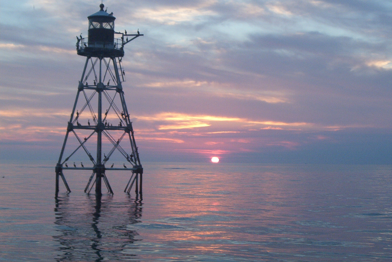 Tennessee Reef Lighthouse at sunset (Image credit: Florida Fish and Wildlife Conservation Commission | Officer Scott LaRosa Florida FWC) Tennessee Reef Lighthouse at sunset