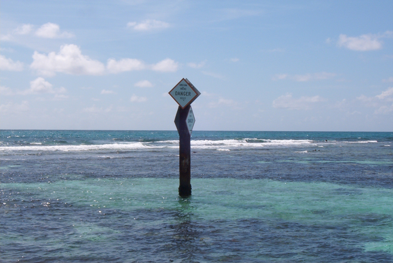 Grecian Rocks Reef danger sign (Image credit: Florida Fish and Wildlife Conservation Commission | Officer Scott LaRosa Florida FWC) Grecian Rocks Reef danger sign