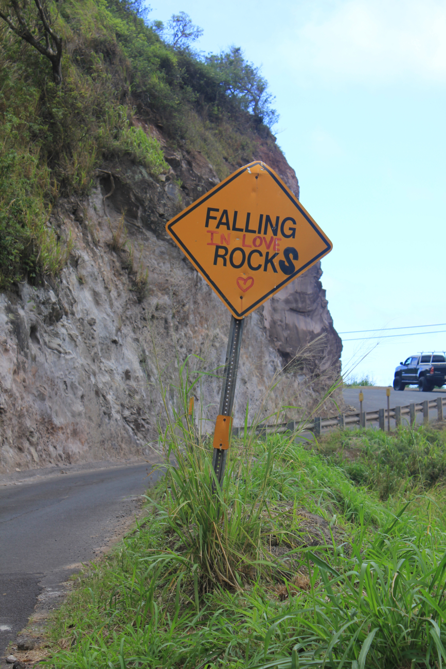 Maui must be for lovers as even road signs are modified for romantic messages (Image credit: Dr. John Cloud) Maui must be for lovers as even road signs are modified for romantic messages