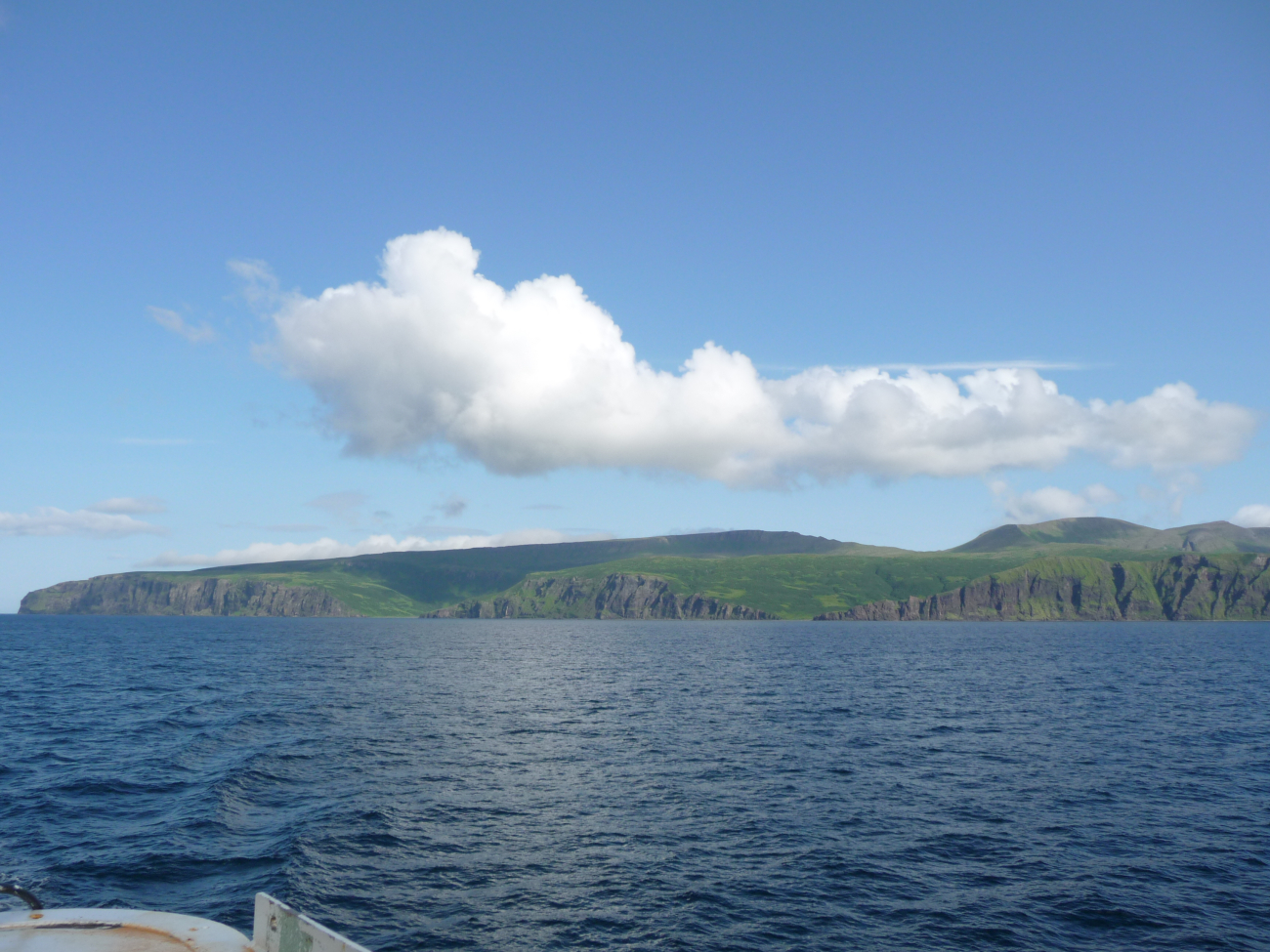 The Pavlof Islands seen on a rare blue sky day (Image credit: Jenny Thacker) The Pavlof Islands seen on a rare blue sky day
