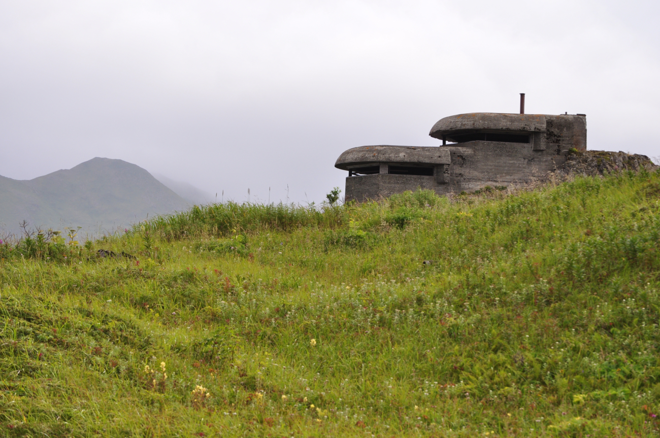 World War II concrete lookout bunker overlooking the harbor (Image credit: Mr. Tom Ward NOAA Teacher at Sea Program) World War II concrete lookout bunker overlooking the harbor