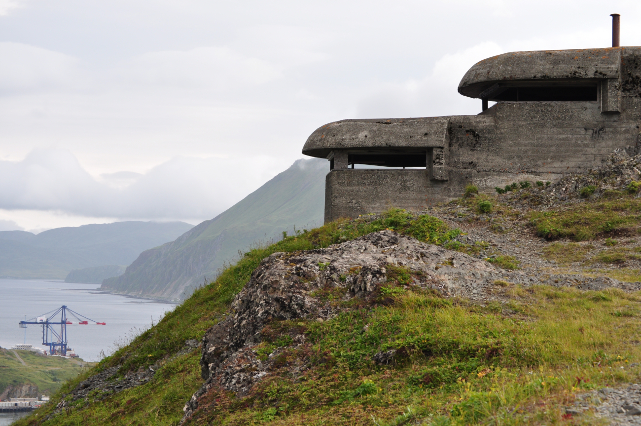World War II concrete lookout bunker overlooking the harbor (Image credit: Mr. Tom Ward NOAA Teacher at Sea Program) World War II concrete lookout bunker overlooking the harbor