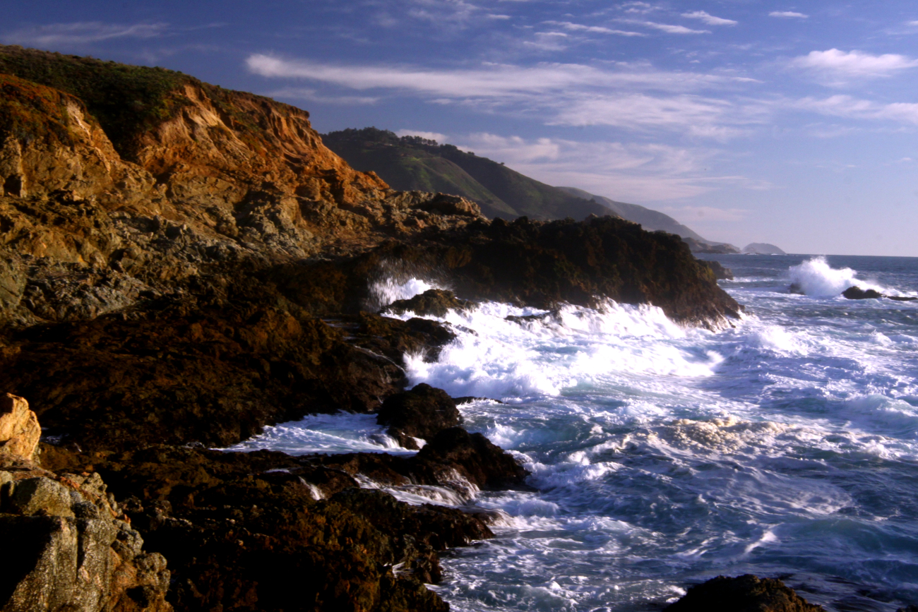 A wave breaking against the rocks of the Granite Canyon area along the Big Surcoastline (Image credit: NOAA NMFS/SWFSC/PRD | Barbara Taylor NMFS/SWFSC/PRD) A wave breaking against the rocks of the Granite Canyon area along the Big Surcoastline