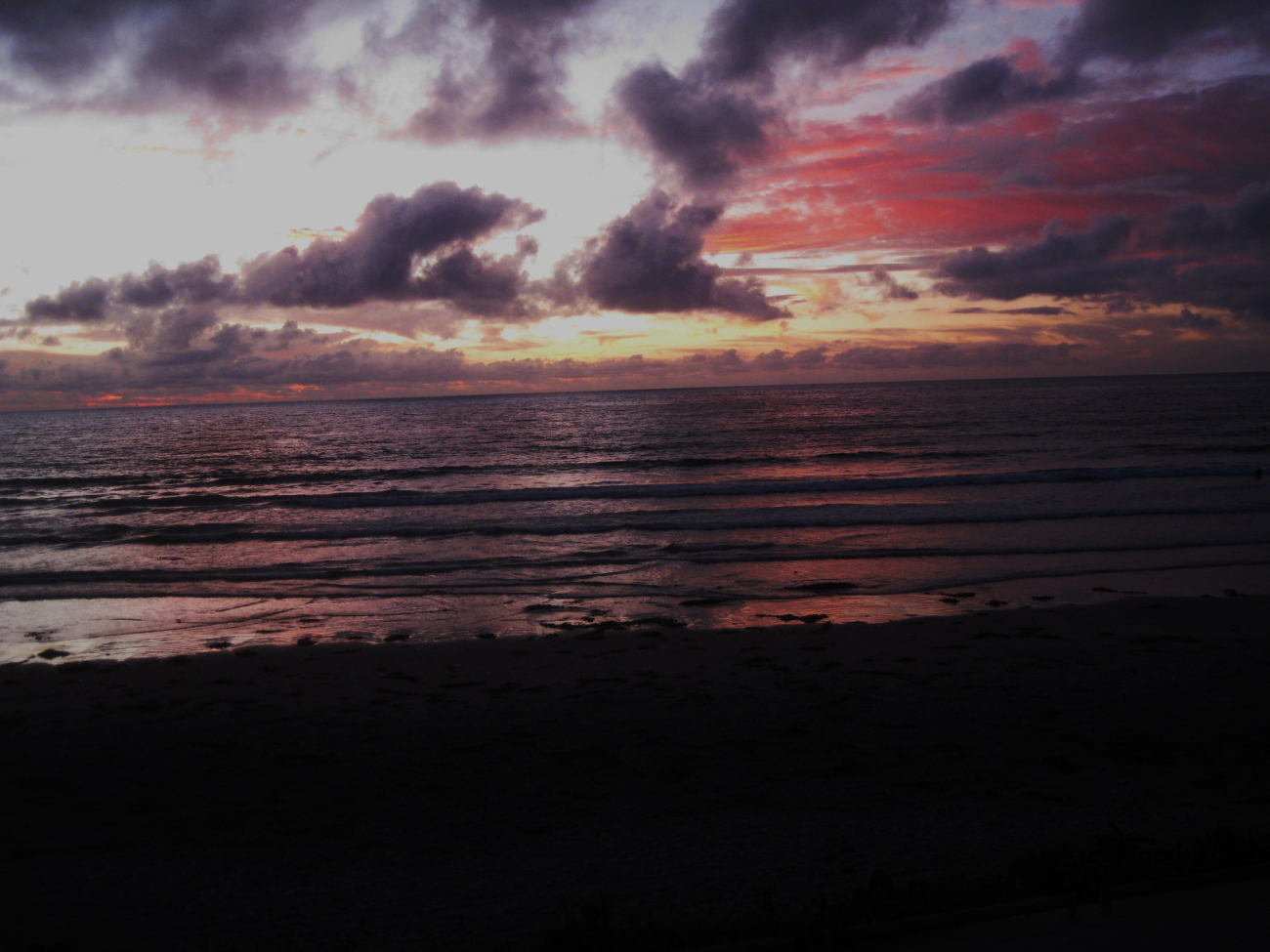 The end of day at Scripps Institution of Oceanography - the last surfers haveleft the water and the waves roll in unridden (Image credit: Captain Albert Theberge) The end of day at Scripps Institution of Oceanography - the last surfers haveleft the water and the waves roll in unridden