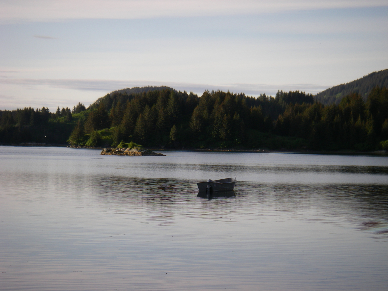 A boat drifting in Anton Larsen Bay (Image credit: NOAA Teacher at Sea Program | Jason Moeller Knoxville Zoological Gardens TN) A boat drifting in Anton Larsen Bay