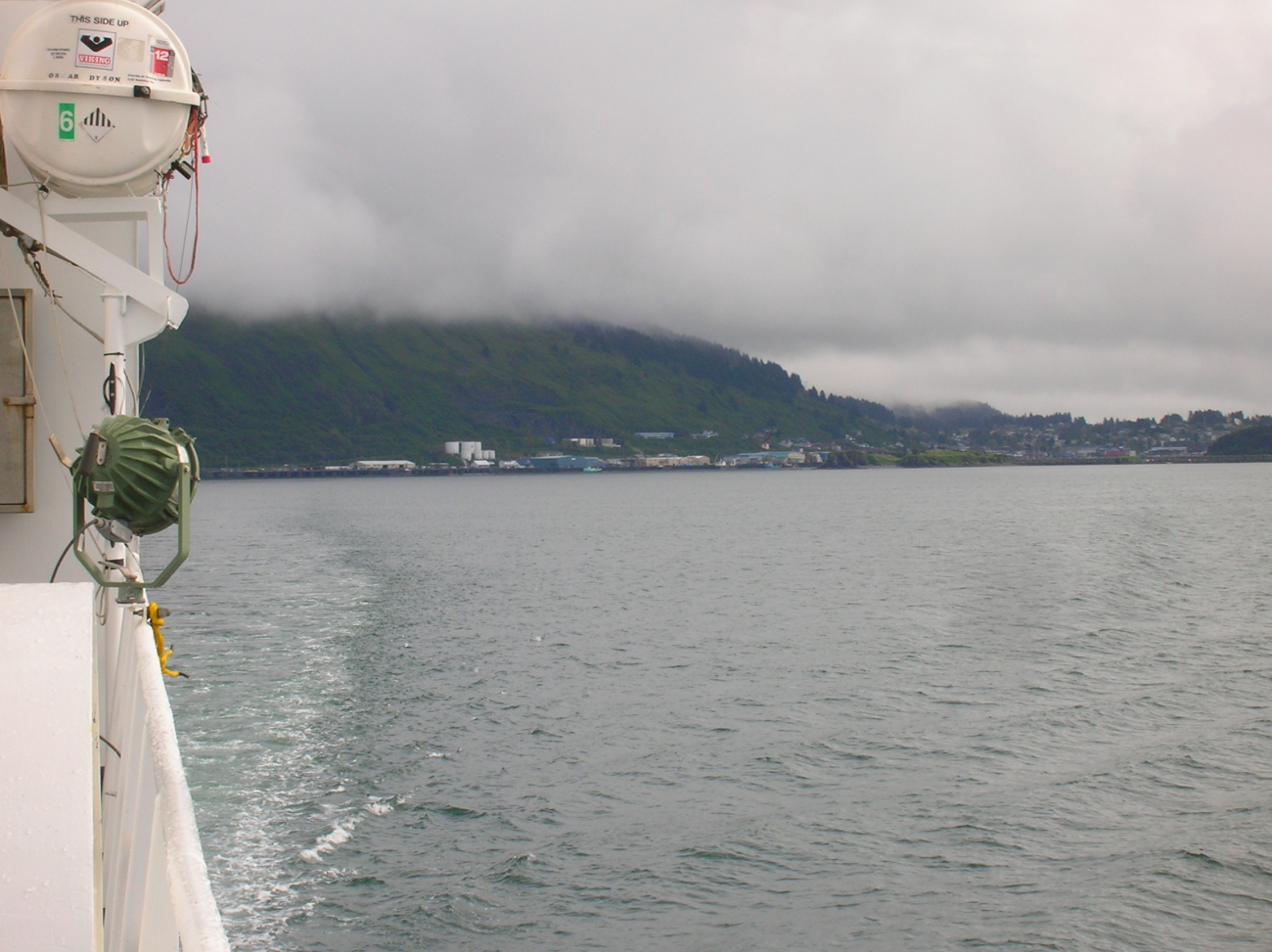 Departing Kodiak on the NOAA Ship OSCAR DYSON (Image credit: NOAA Teacher at Sea Program | Jason Moeller Knoxville Zoological Gardens TN) Departing Kodiak on the NOAA Ship OSCAR DYSON