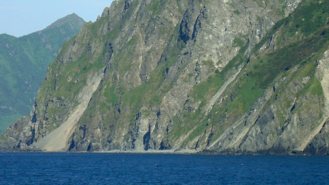 The bold and stunning cliffs of Kodiak Island rising straight out of the sea (Image credit: NOAA Teacher at Sea Program | Kathleen Harrison) The bold and stunning cliffs of Kodiak Island rising straight out of the sea