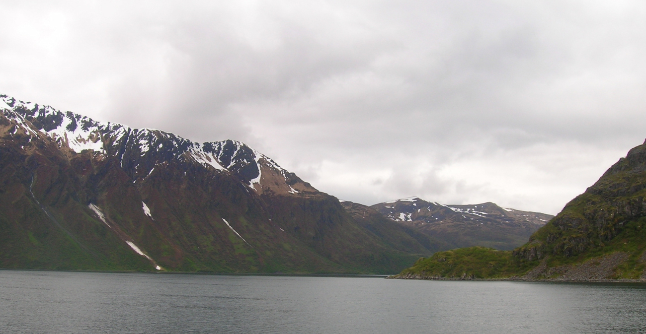 A quiet fjord used for calibrating acoustic gear on Kodiak Island (Image credit: NOAA Teacher at Sea Program | Jason Moeller Knoxville Zoological Gardens TN) A quiet fjord used for calibrating acoustic gear on Kodiak Island