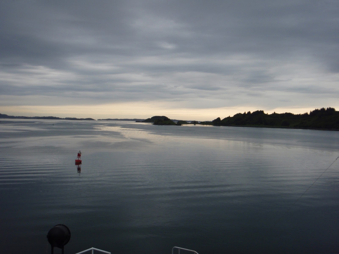 Buoyed passage at twilight (Image credit: NOAA Teacher at Sea Program | Cathrine Fox Mancos HS) Buoyed passage at twilight