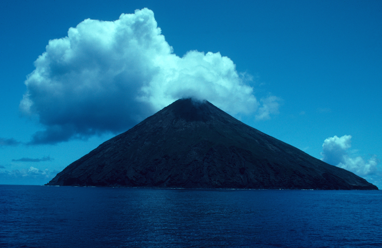 Mount Pagan, the conical volcano at the north end of Pagan Island (Image credit: LCDR Gary Barone) Mount Pagan, the conical volcano at the north end of Pagan Island