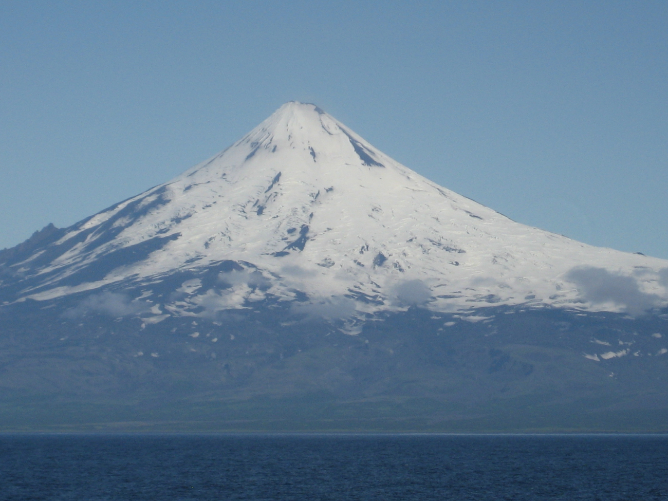Shishaldin Volcano in late summer (Image credit: Chief Mate Michael Theberge) Shishaldin Volcano in late summer