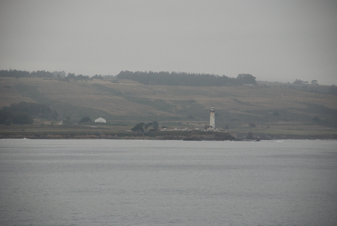 Pigeon Point Lighthouse seen from sea (Image credit: Crew and Officers of NOAA Ship MILLER FREEMAN) Pigeon Point Lighthouse seen from sea