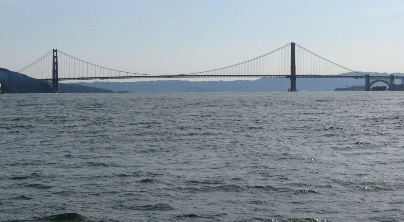 The Golden Gate Bridge (Image credit: Crew and Officers of NOAA Ship MILLER FREEMAN) The Golden Gate Bridge