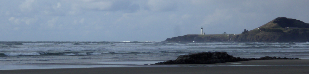 The beach at Newport with Yaquina Head Lighthouse in the distance (Image credit: Crew and Officers of NOAA Ship MILLER FREEMAN) The beach at Newport with Yaquina Head Lighthouse in the distance