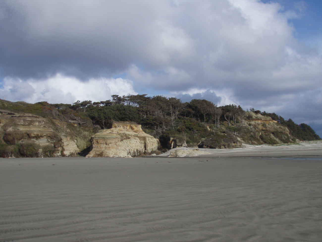 Looking south along the beach at Newport, Oregon (Image credit: Crew and Officers of NOAA Ship MILLER FREEMAN) Looking south along the beach at Newport, Oregon
