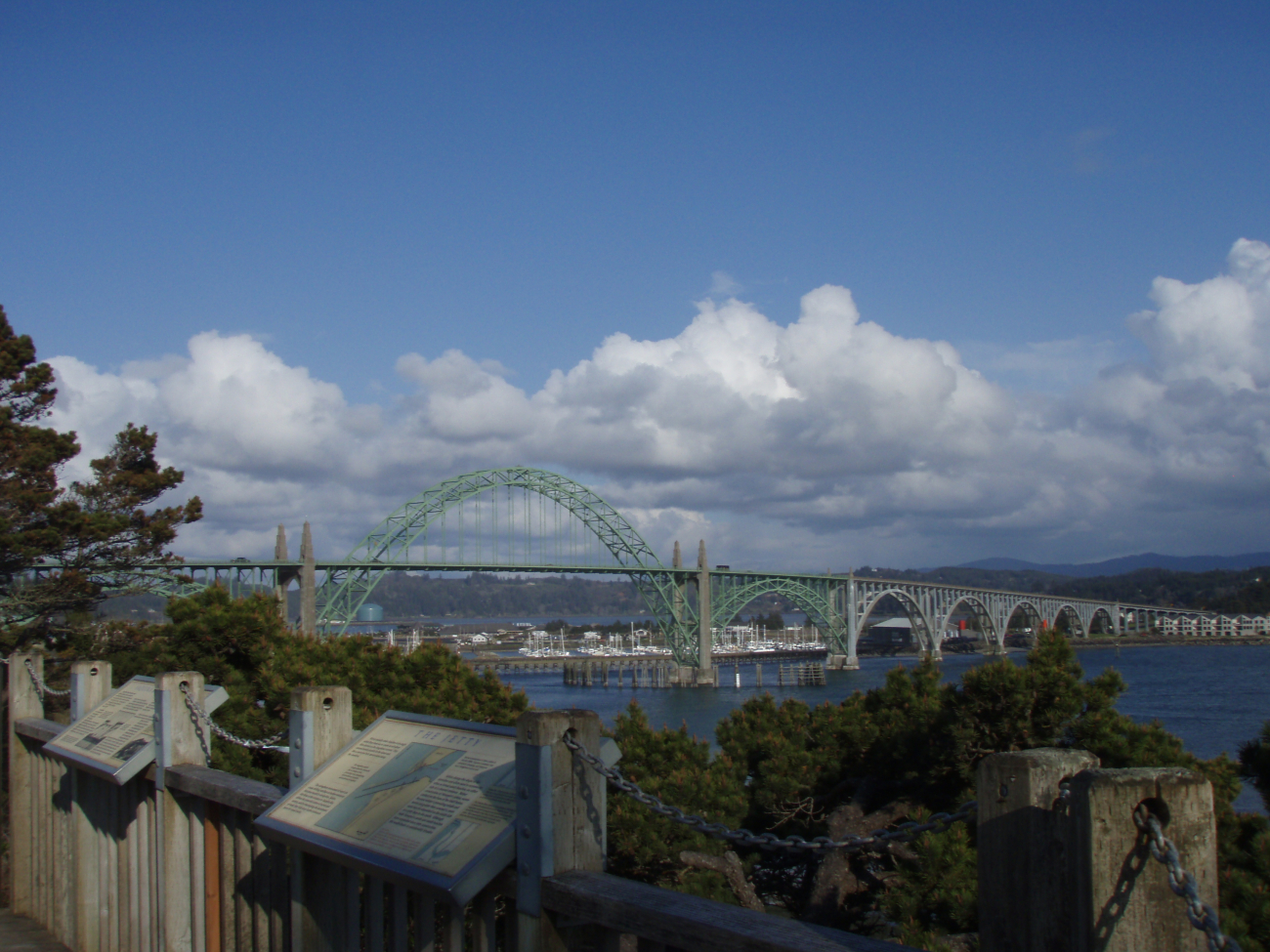 The Yaquina Bay Bridge looking south (Image credit: Crew and Officers of NOAA Ship MILLER FREEMAN) The Yaquina Bay Bridge looking south