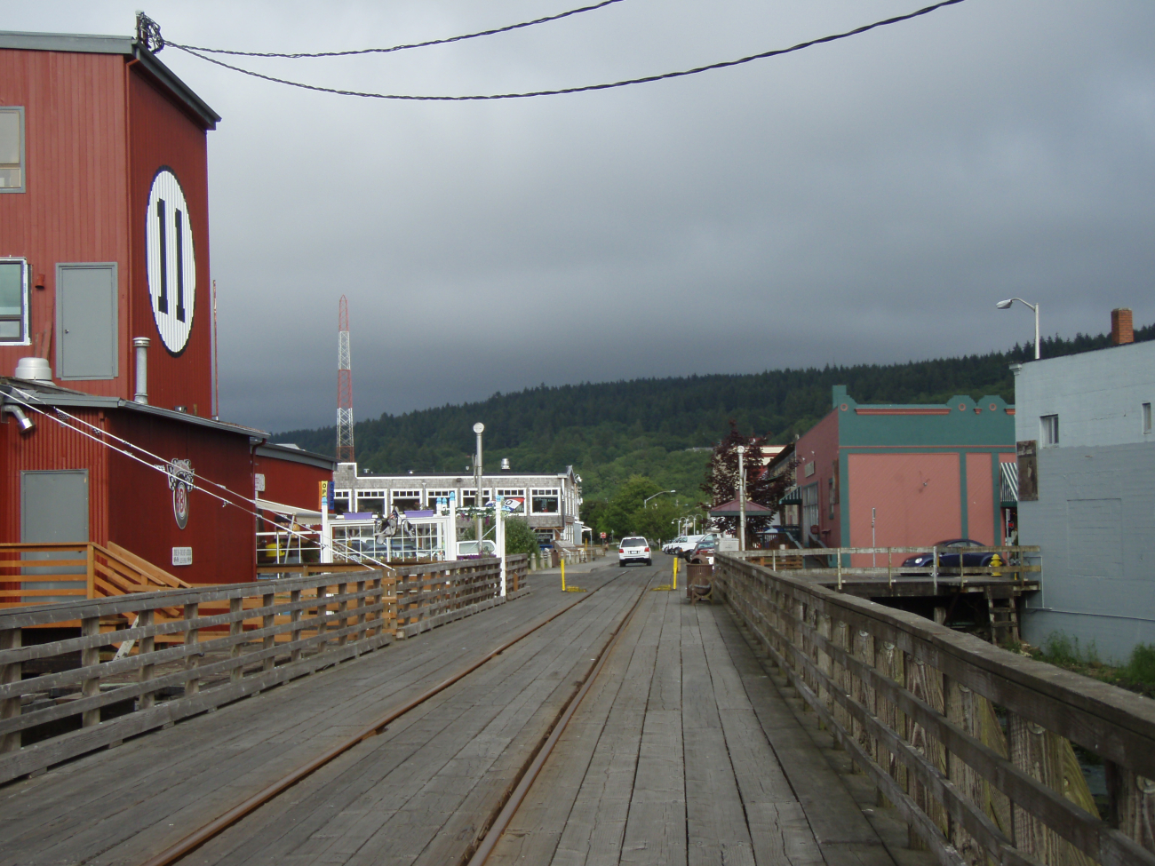The Astoria pier (Image credit: Crew and Officers of NOAA Ship MILLER FREEMAN) The Astoria pier