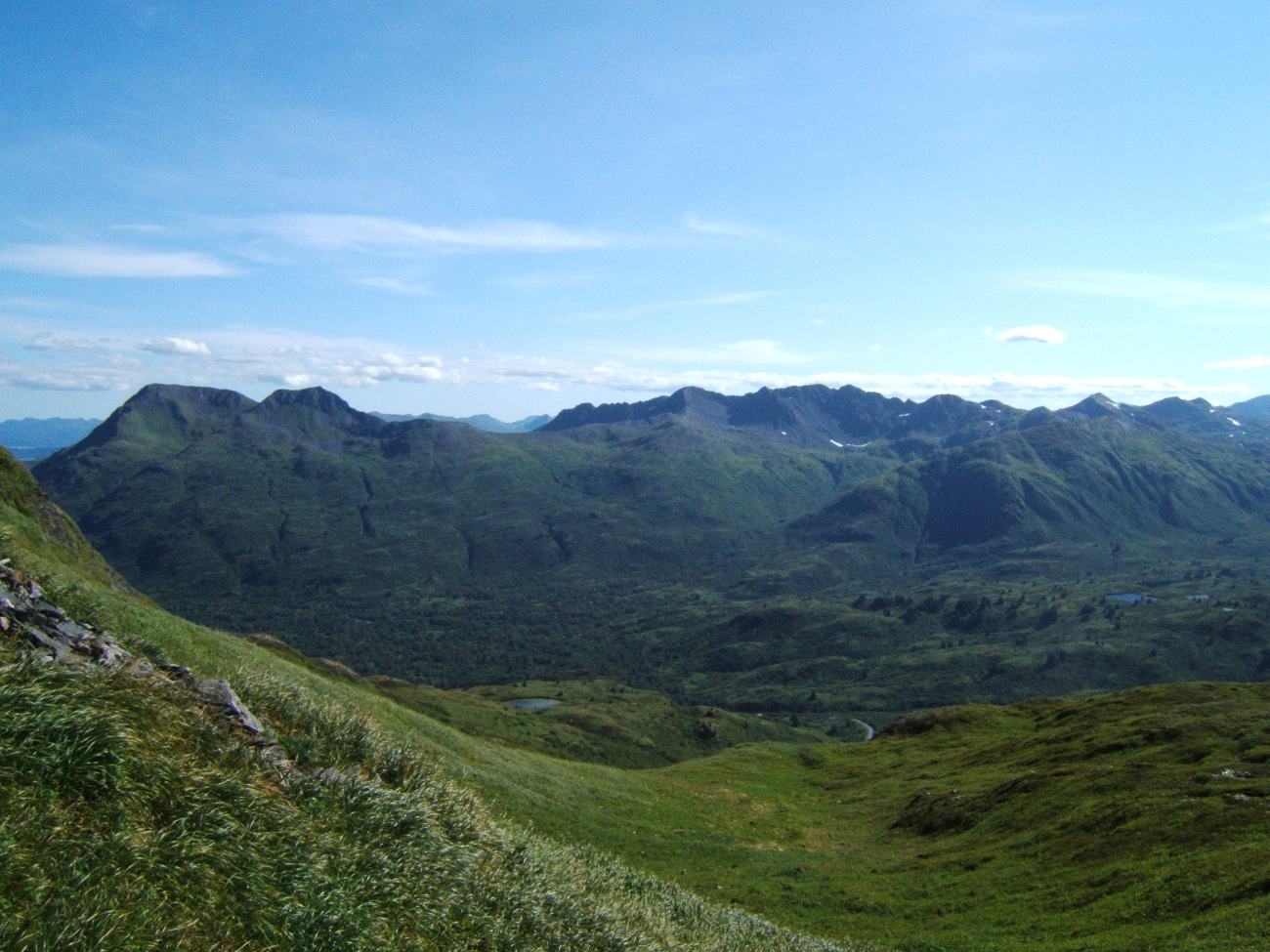 A summer view of the mountains of Kodiak Island (Image credit: Crew and Officers of NOAA Ship MILLER FREEMAN) A summer view of the mountains of Kodiak Island